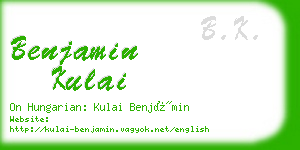 benjamin kulai business card